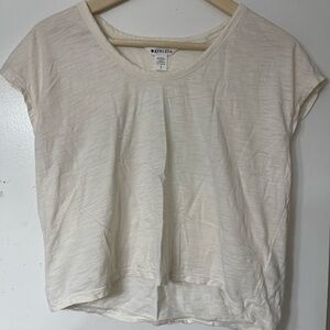Athleta Women's Short Sleeve Cream Tee